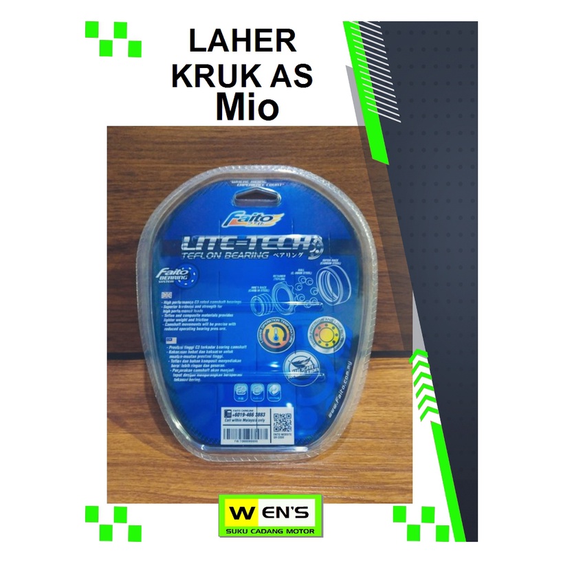 PAKET LAHER BEARING KRUK AS MIO NOUVO FINO KARBU MIO SOUL FAITO RACING CRANKSHAFT BEARING MIO C3 LIT