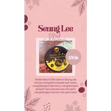 SEUNG LEE GLOW UP // SEUNG LEE // BODYCARE