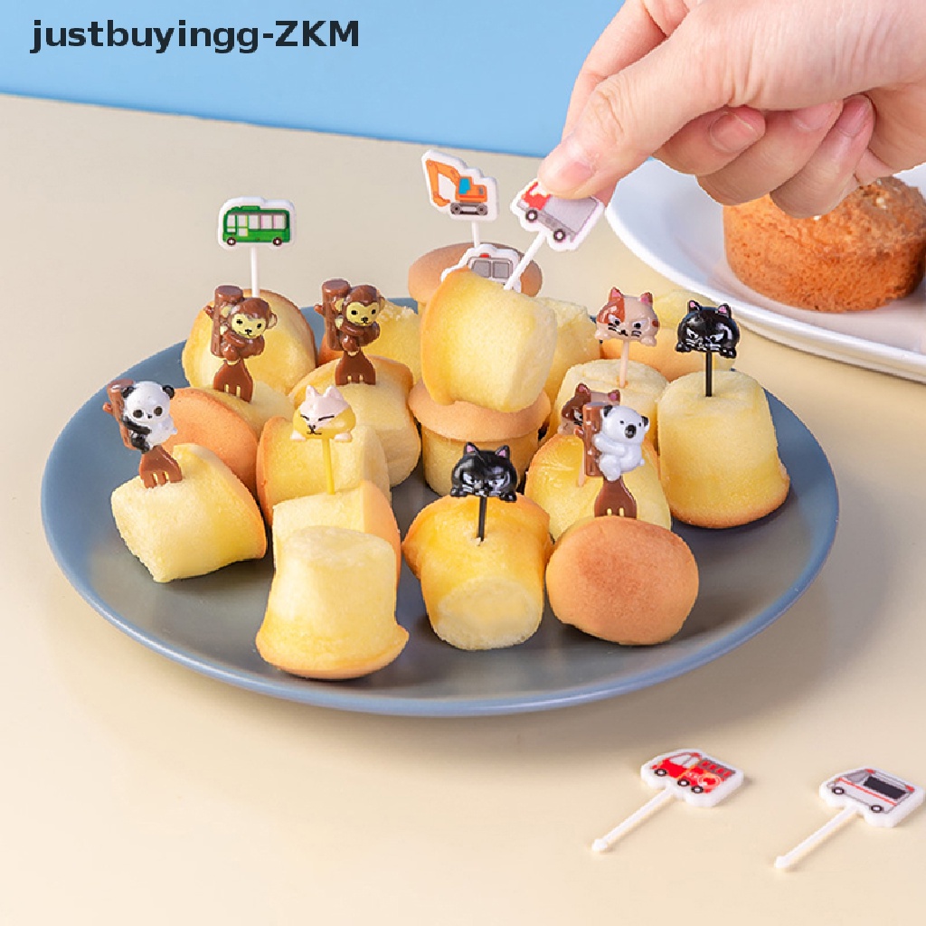 [justbuyingg] Cartoon Fruit Fork Set Cake Stick Twisted Desserts Forks Food Stick Home Party [zkm]