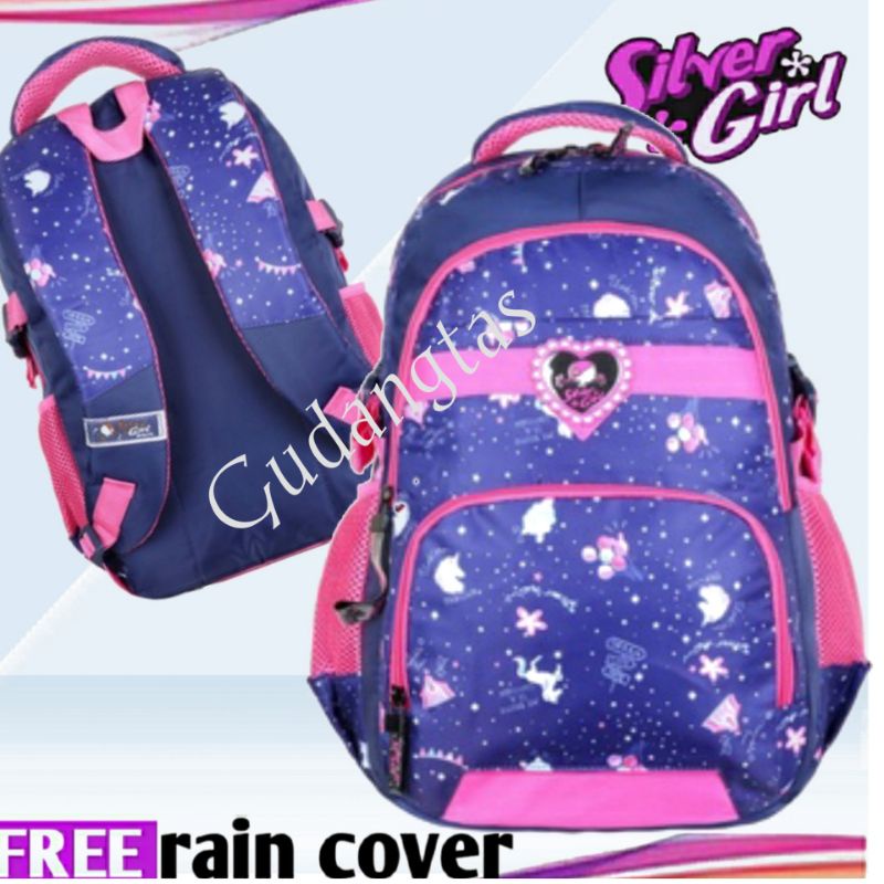 ALTO silver girl tas ransel anak perempuan 76320