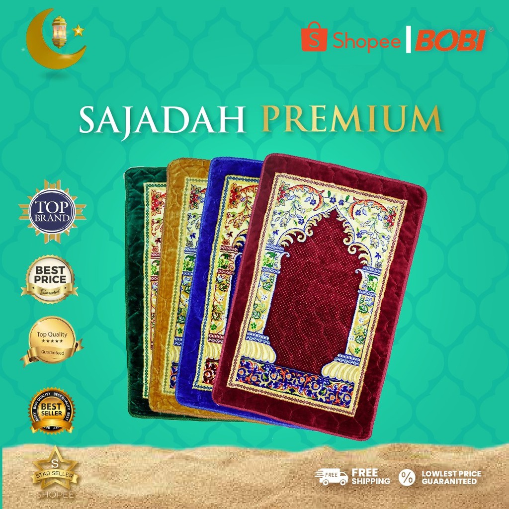 Sajadah TEBAL Premium Motif Kubah Polos TYH-B2 / Sajadah TERMURAH Uk.70cmx110cm / Sajadah Busa