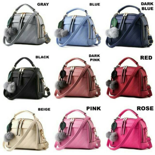 Tas Pompom Import Murah Tas Wanita Import Batam Model Terbaru