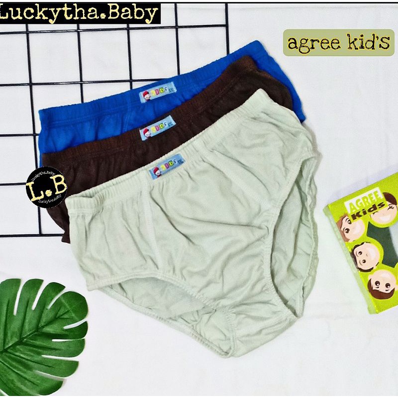 1box_AGREE KIDS AK 014 celana dalam anak polos / CD anak agree/ underwear kid agree