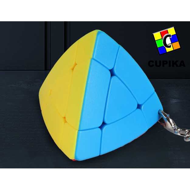 Rubik Keychain Shengshou Triangle PYRAMINX Piramid Gantungan Kunci