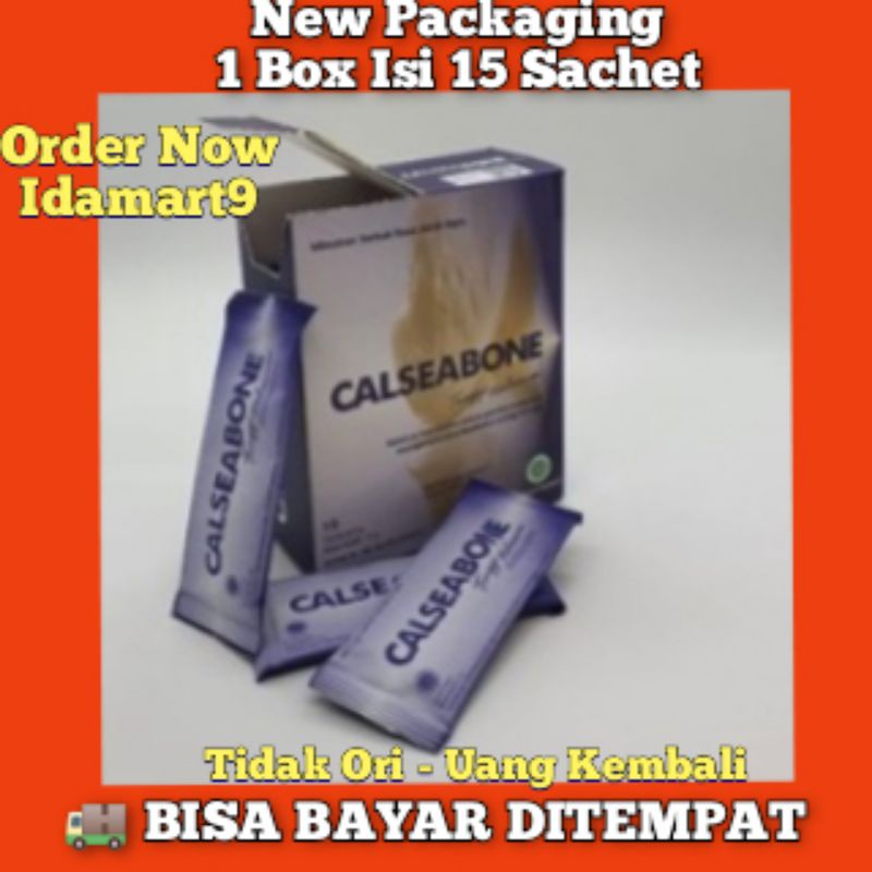 (BAYAR DITEMPAT) PENINGGI BADAN TERBARU ISI 15 SACHET 1 DUS CALSEABONE ORIGINAL HWI 1 BOX CALSEABONE