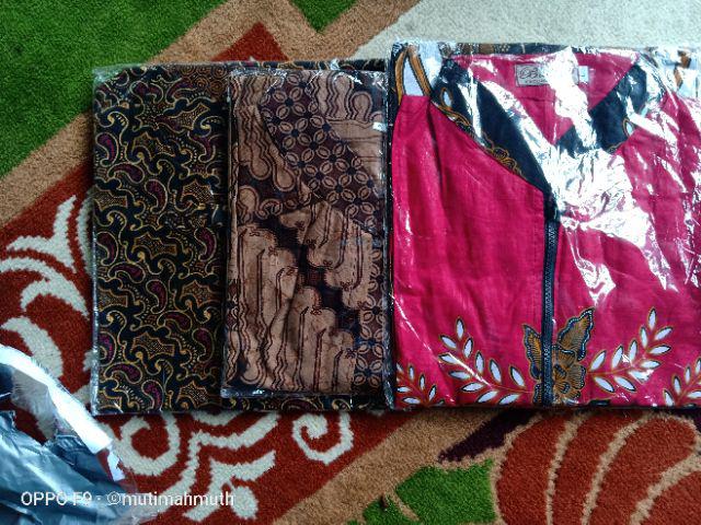 Atasan Batik Dolby Dolbi Dobby Doby Tenun Sutra Tulis Halus Katun Atbm Baron ,sarombit Atasan