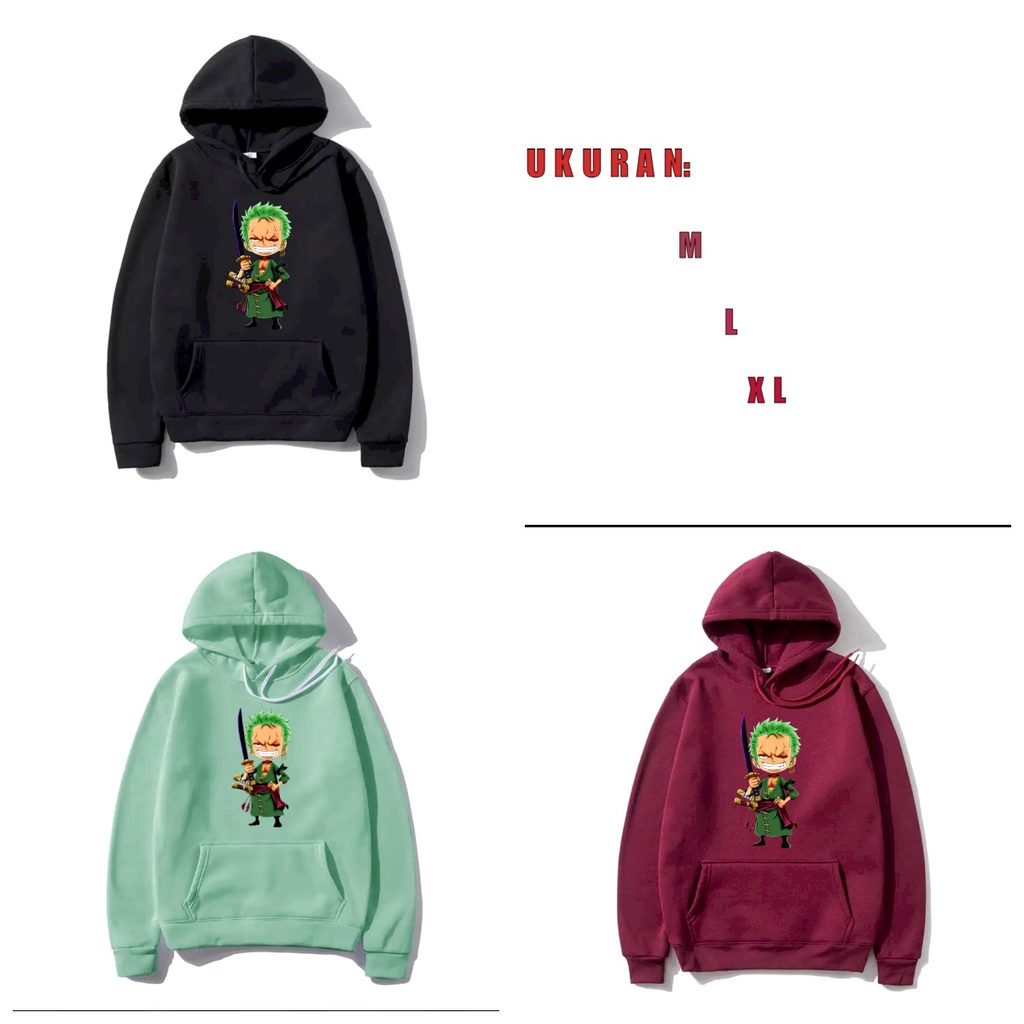 MUKZHOP - HOODIE ZORRO ONEPIECE / hoodie kece / motif luffy / sweater keren / distro / fashion pria / terbaru / termurah