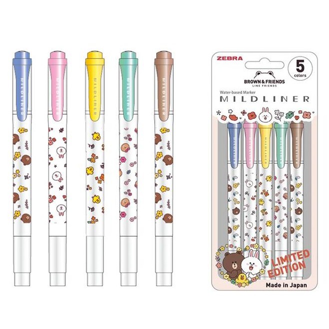 

RB Mildliner Zebra Line Friends Limited Edition Bold Tip & Fine Tip 4.0 mm & 1.0 ~ 1.4 mm