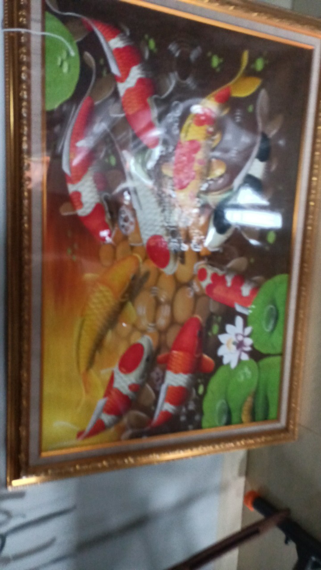 Lukisan Ikan Koi Fengshui