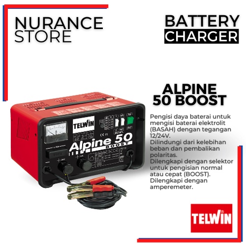 BATTERY CHARGER TELWIN ALPINE 50 BOOST