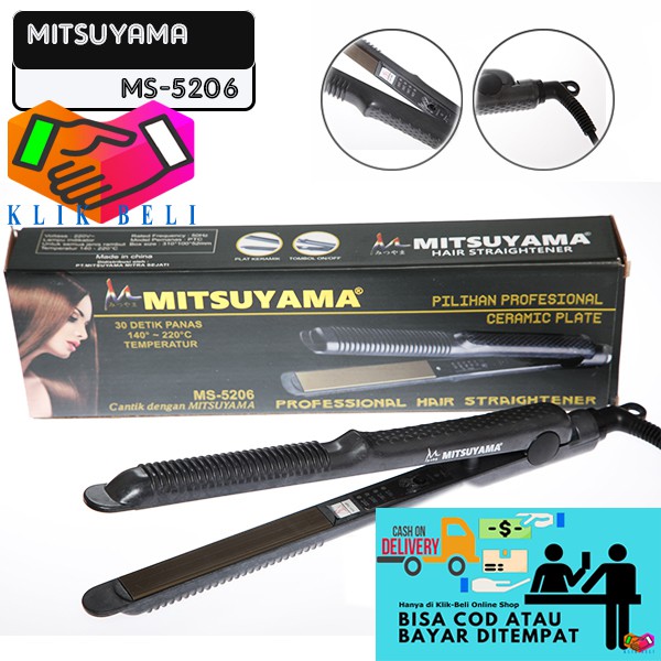 Catok Rambut Mitsuyama MS-5206 / Catokan Rambut Pelurus Keriting 2 In 1 Professional