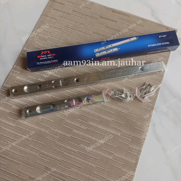 Grendel Tanam Pintu Rumah Kupu Tarung Muller 6" + 12" 15 + 30 Cm Muler