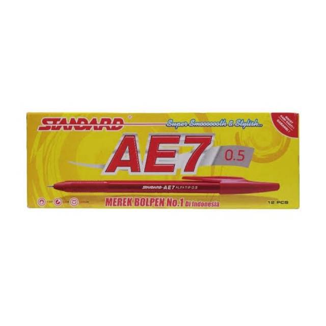 

Pulpen Standard AE 7 - 0.5mm berwarna merah