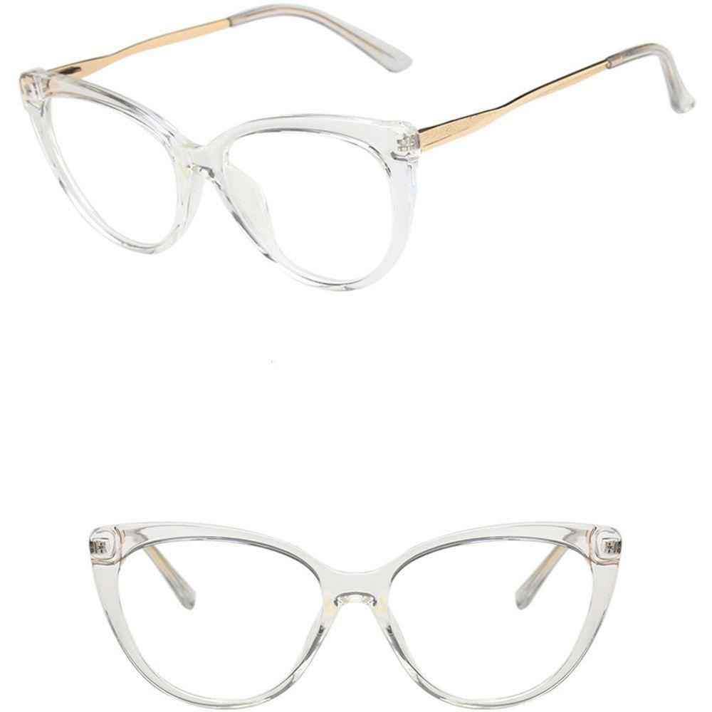 Mxbeauty Kacamata Anti Blue Light Motif Leopard Fashion Warna Gradasi Frame Metal Anti Radiasi Wanita Kaca Mata Optik