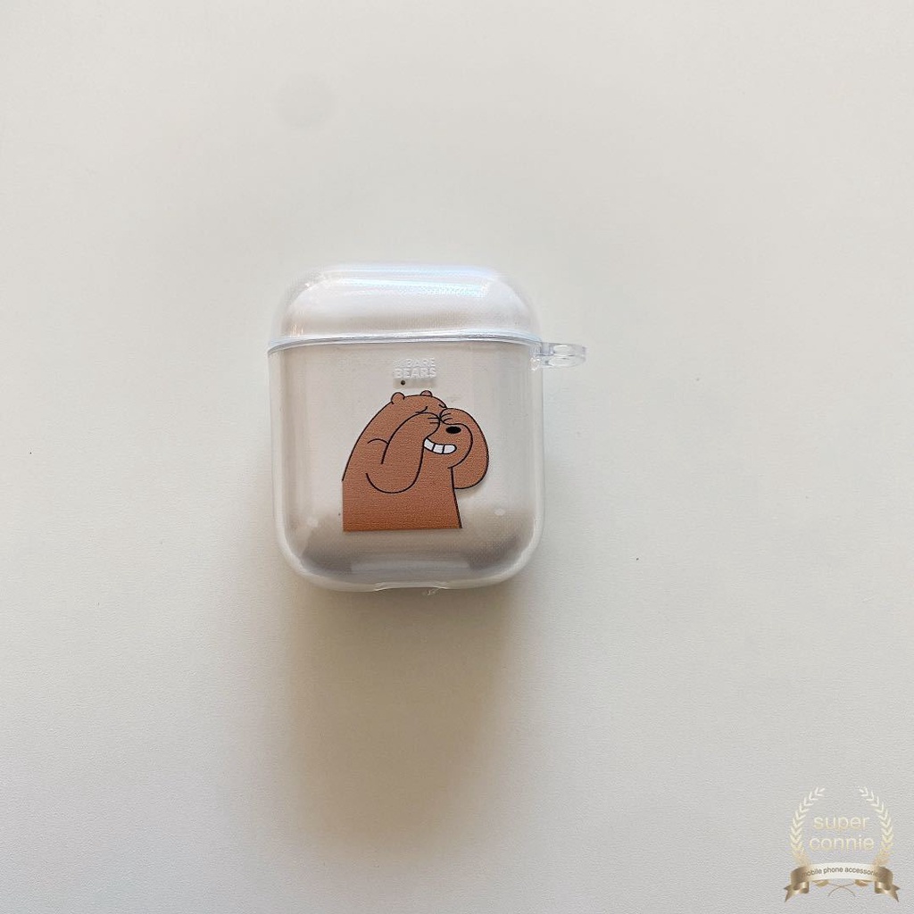 We Bare Bears Apple AirPods Pro Case Airpods Case 1/2 Casing AirPods Earphone Cover Cute Cartoon