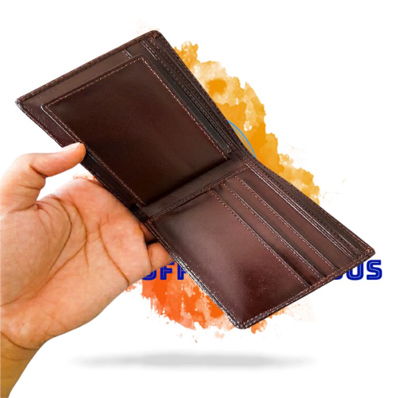 Dompet Pria Full Kulit High Quality Tanpa Pelapis Kain Model Lipat