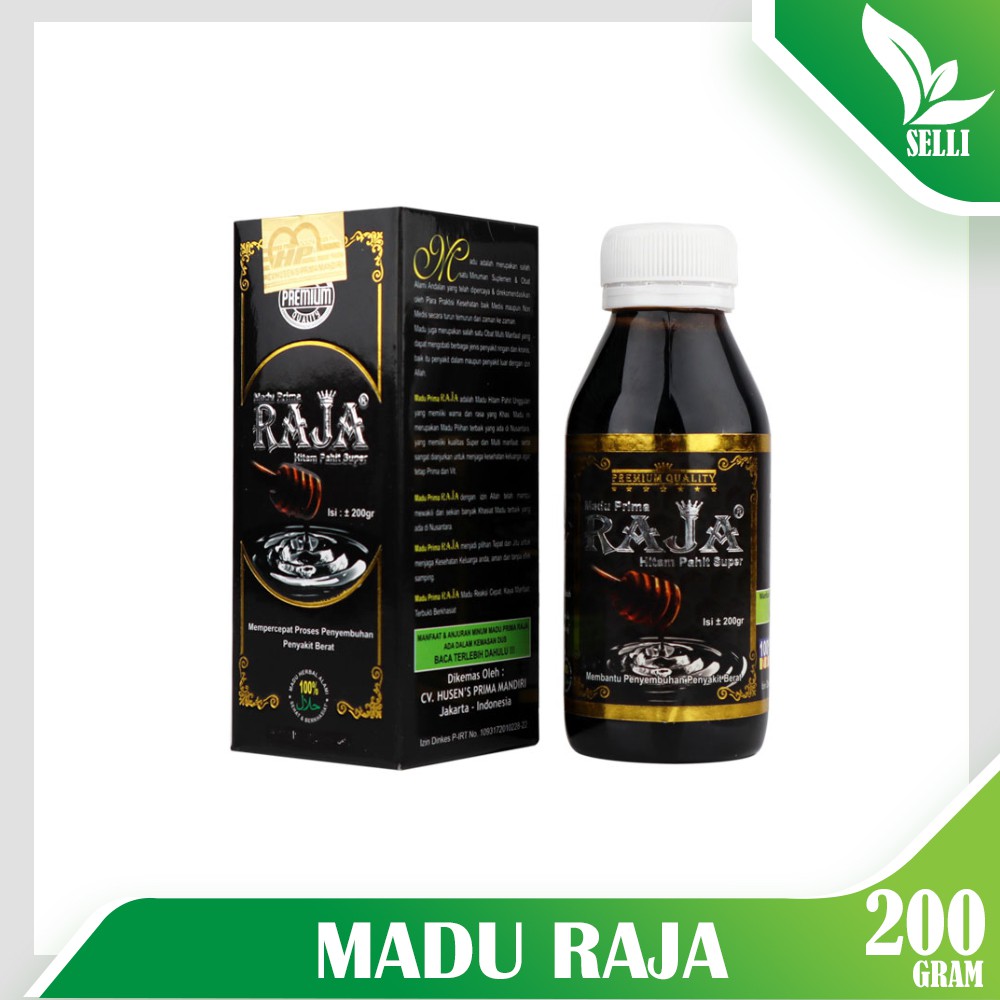 

Madu Raja Hitam Pahit Super 200 gram
