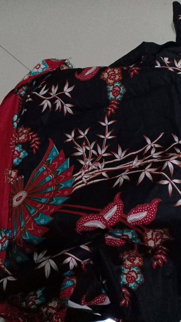 Maura Couple - Sania Ruffle Batik Couple Ori Asli Pekalongan Termurah