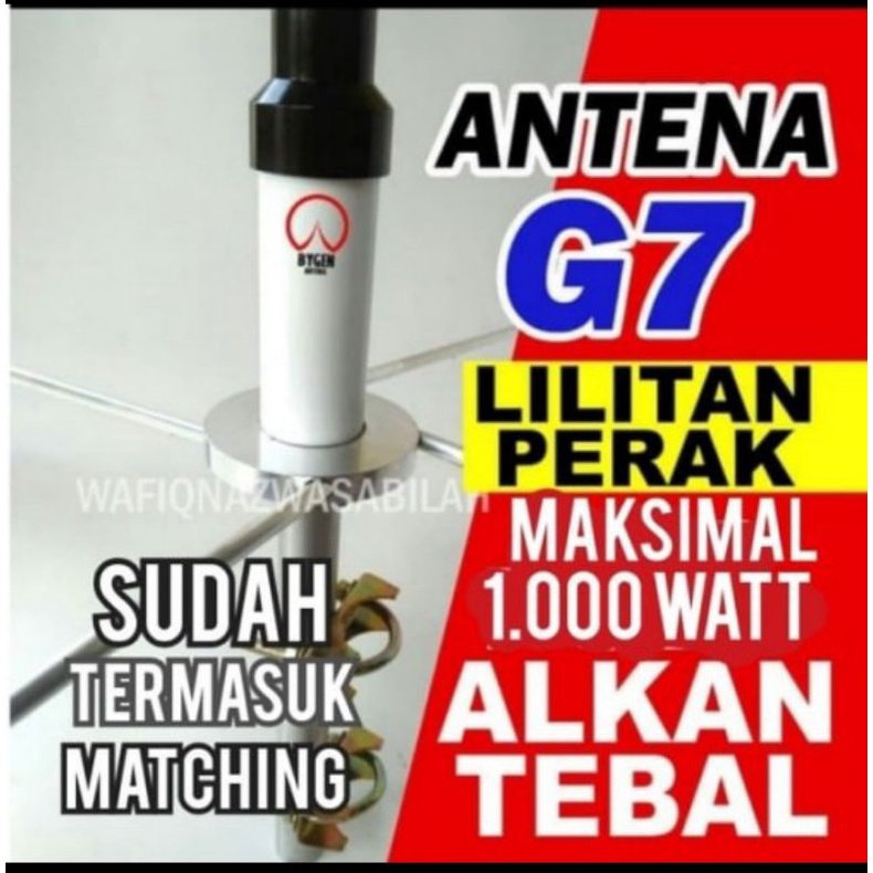 Antena Rig G7 VHF Loding perak