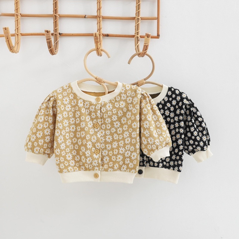 Daisy cardigan top bayi anak perempuan