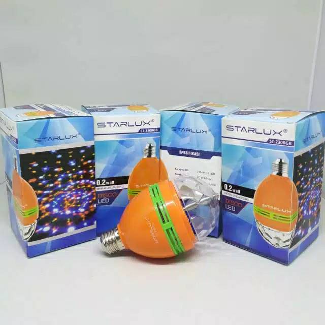 Lampu Led Disco Starlux Berputar Warna-Warni - Lampu Party