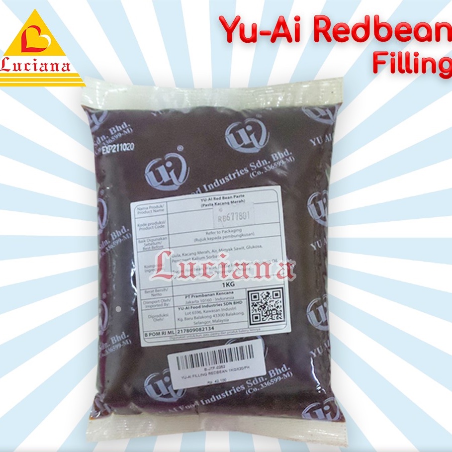 Yu-Ai Pasta Filling RedBean/Kacang Merah 1Kg