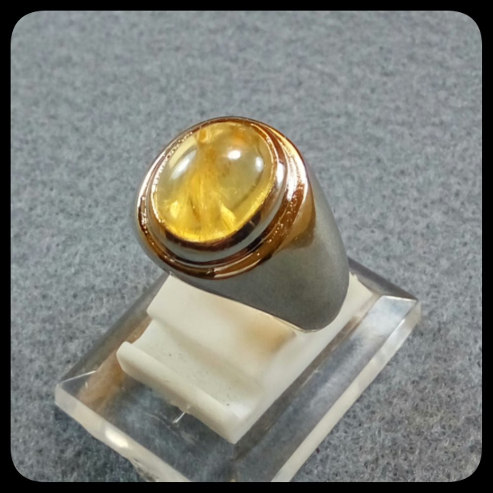 CINCIN NATURAL HONEY CITRINE PECAH SERIBU SIZE MINIMALIS JAMIN ASLI NATURAL