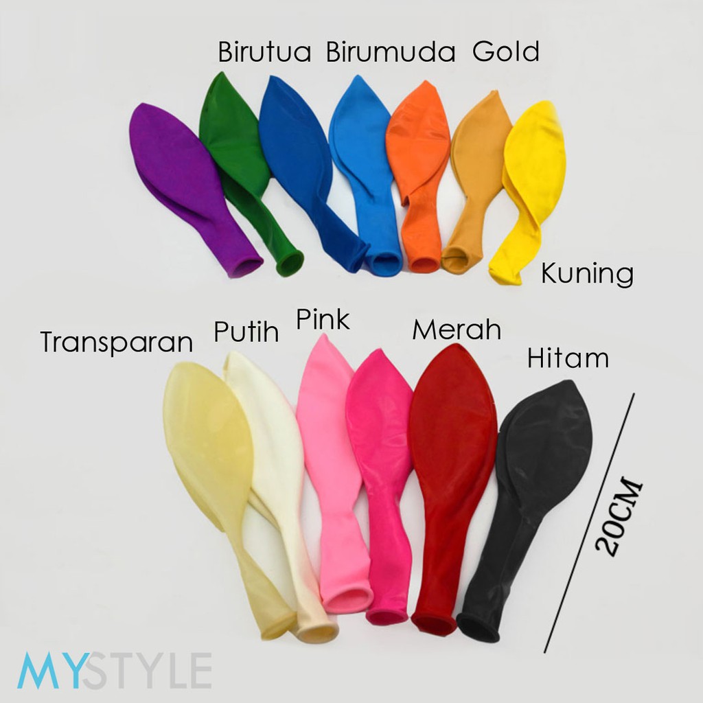 BALON LATEX JUMBO 18 INCH (1 PACK = 50 PCS) TEBAL BALON PESTA ULANG TAHUN BALON LATEX MURAH