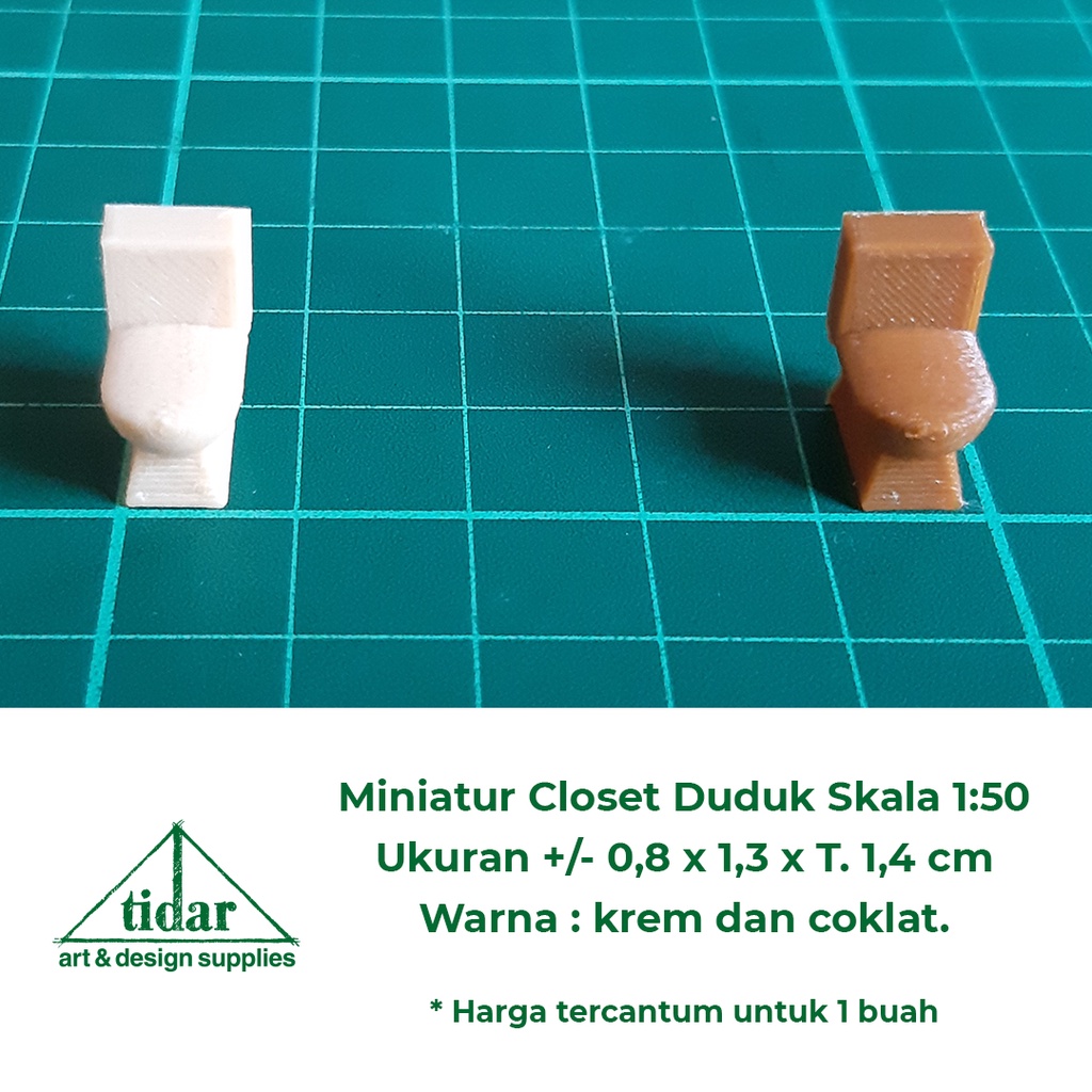 

[MR] AN - Miniatur Closet / Kloset Duduk - Maket Toilet / WC Skala 1:50