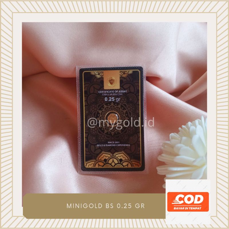emas mini mini gold 0.25 gram emas murni emas asli 24 karat emas murni 999