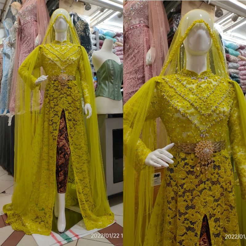 KEBAYA AKAD MODERN FULL PAYET //GAUN SLIM COUPLE MEWAH MODERN//KEBAYA