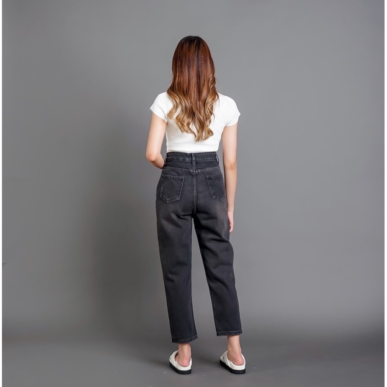 [LUXE.DLABEL] LIONEL JEANS | Celana Jeans Wanita Highwaist Jeans Boyfriend Jeans Baggy Jeans Import