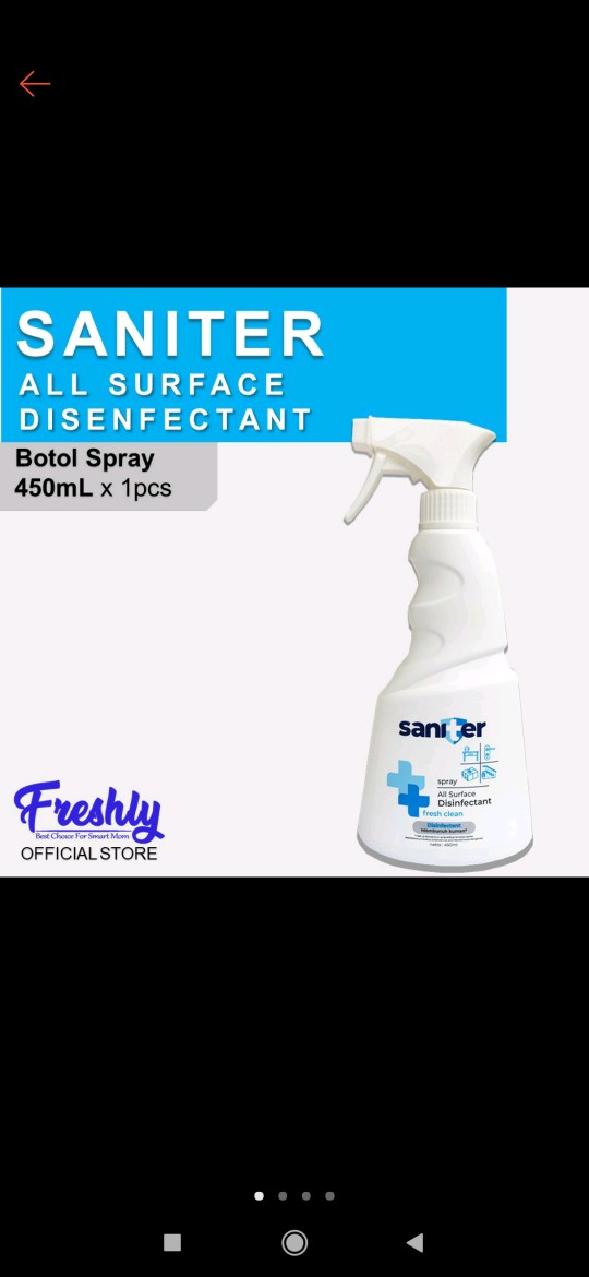 Saniter Spray All Surface Disinsfectant 450ml