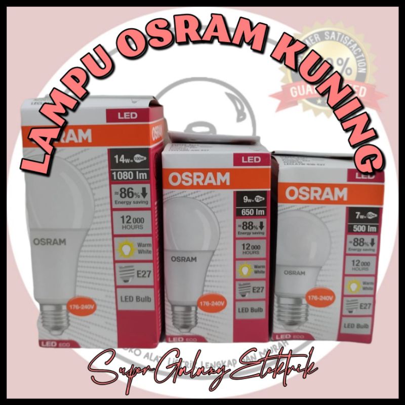 Lampu Led Osram Warm White/Lampu Led Bohlam Osram Kuning(Warm White)