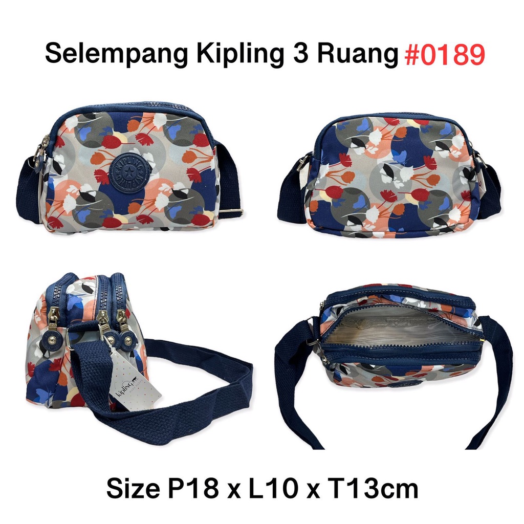 LaviaBags_Tas Selempang Kipi 1890 Mini Free Gantungan Monyet/ Sling Bag Mini Corak 0189