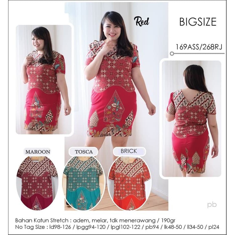 BUTIK JUMBO KEKINIAN - Big Size Dress Batik Jumbo