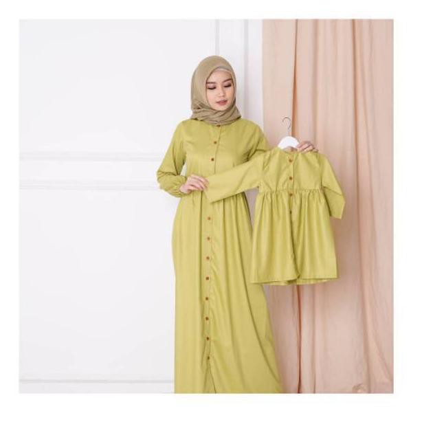  BAJU  COUPLE  IBU  DAN  ANAK  PEREMPUAN  TUNIK ANAK  GAMIS IBU  