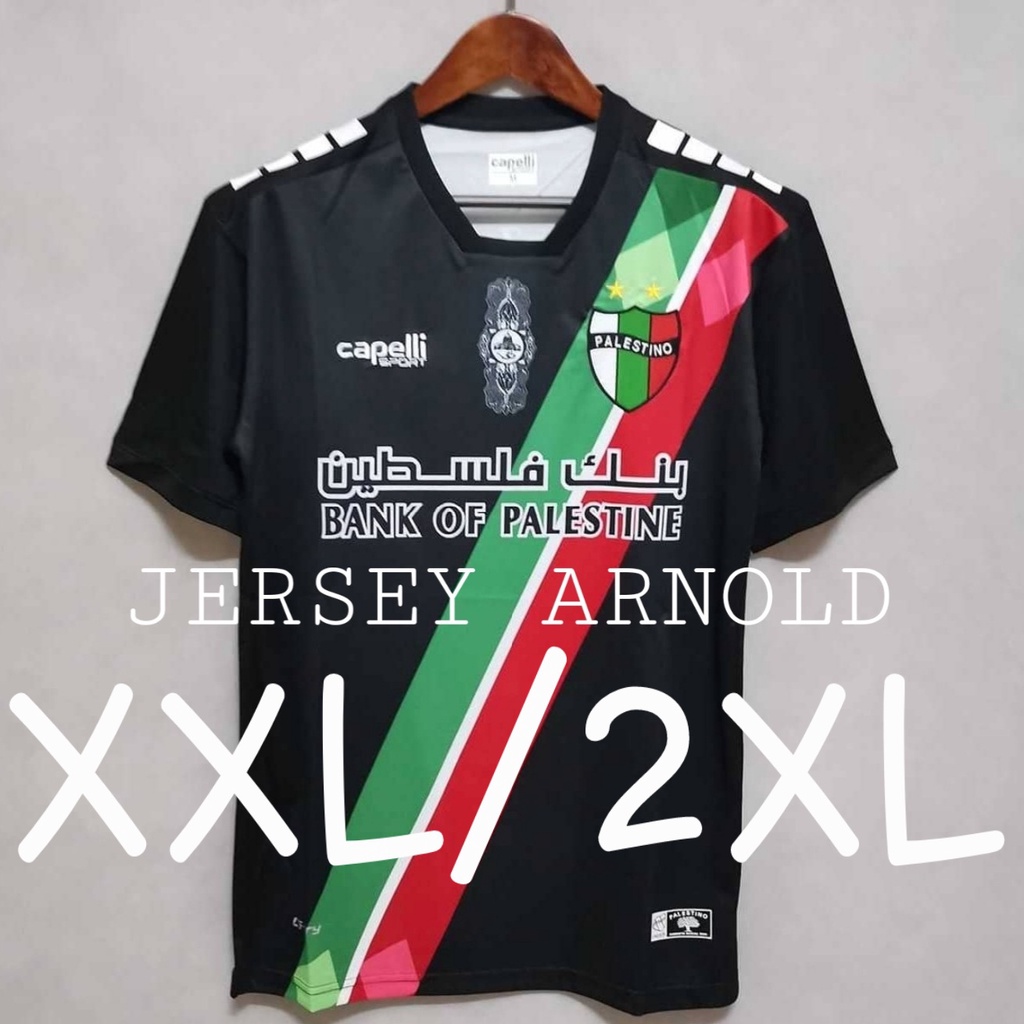 Jual Jersey Palestina Away Xxl Xl Musim Hitam Black Go