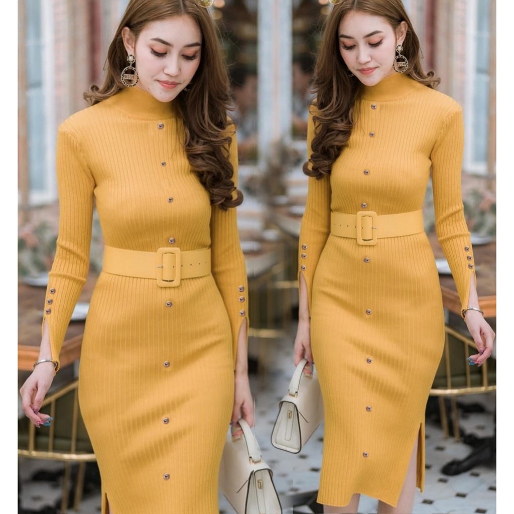 Dress FFilkaa - Baju Wanita - Dress Rajut Wanita Terbaru