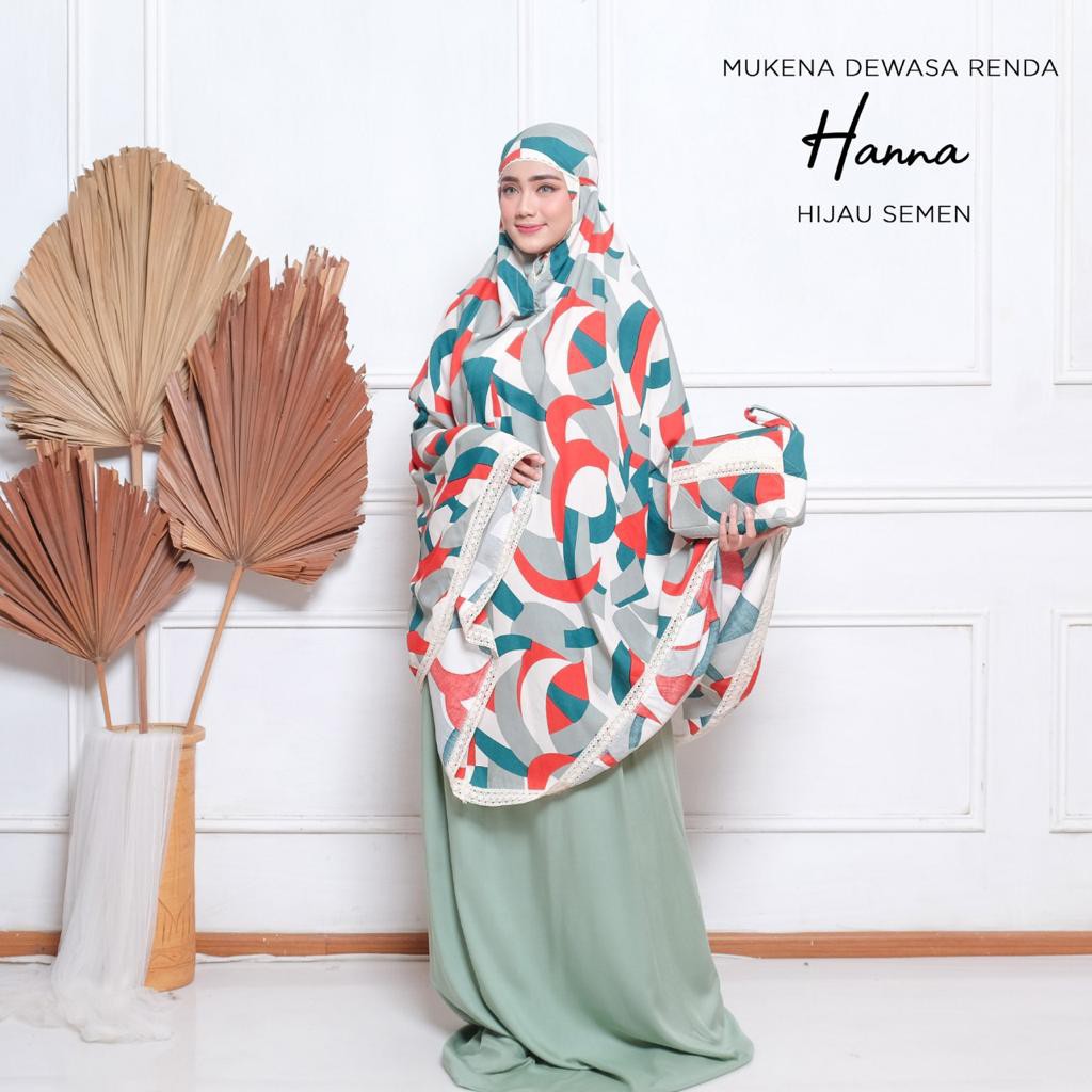 PUSAT MUKENA TASIK - MUKENA RENDA DEWASA MOTIF HANA