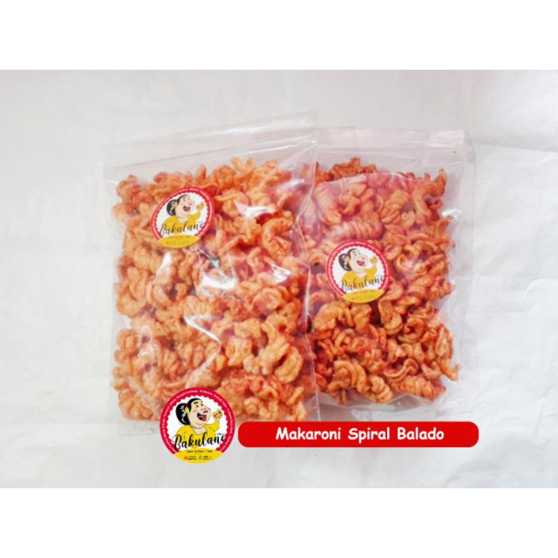 

MAKARONI SPIRAL BALADO / CEMILAN KEKINIAN/ SNACK PEDAS GURIH