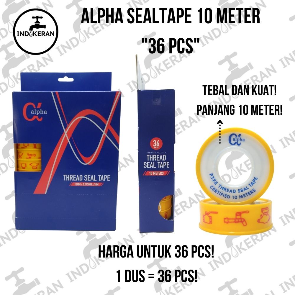 INDOKERAN - Seal Tape ALPHA - 36 PCS - 10 Meter