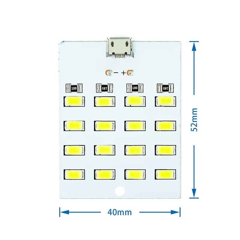 Lampu led micro usb 16 mata led lampu darurat/camping