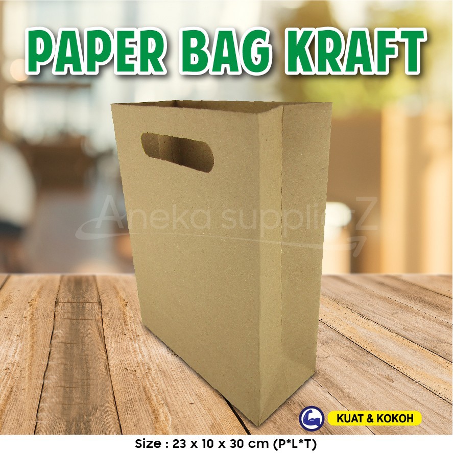 

Paper Bag Polos - Paper Bag | 23x10x30 cm - COKLAT (20 pcs)