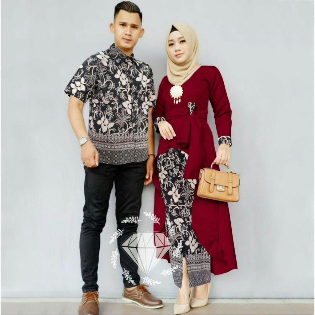 [Cp.Harum batik RO]Batik couple balotelli Varian warna