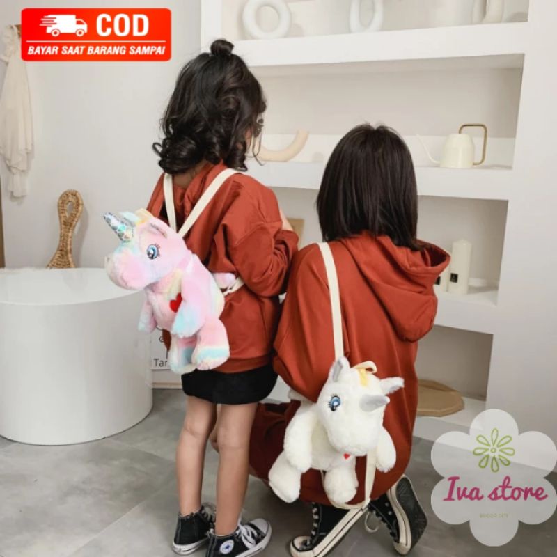 Tas Boneka Unicorn tas sekolah anak Tk