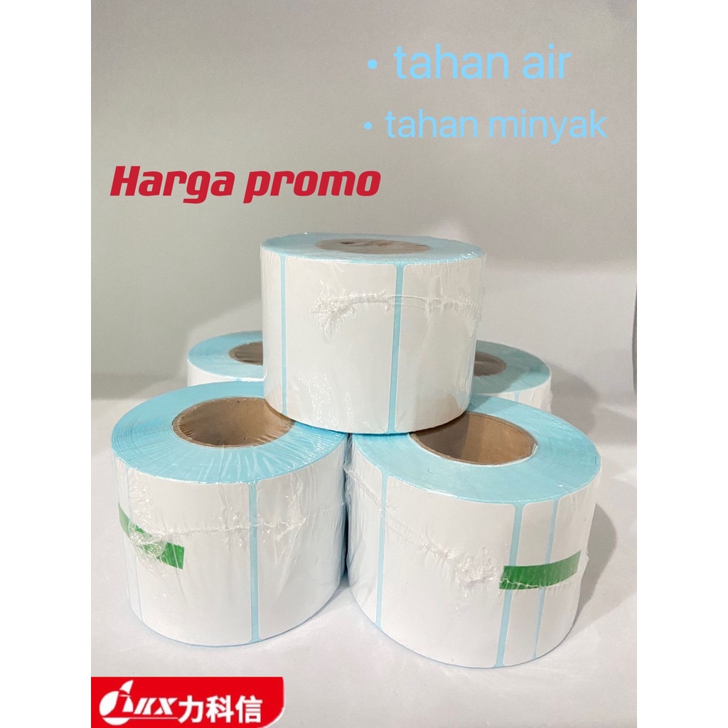 Kertas Resi Label Thermal Barcode Roll  50x30mm isi 1000 Pcs