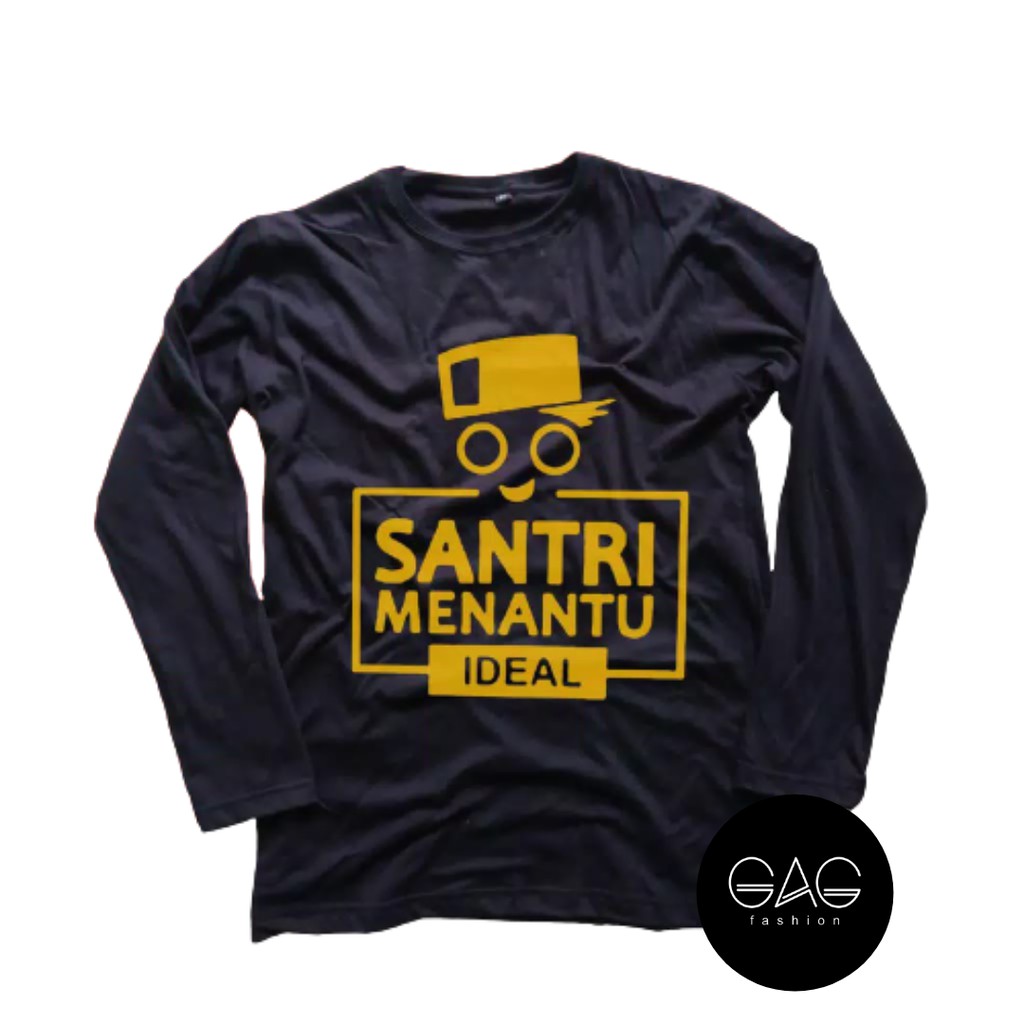 Kaos SANTRI MENANTU IDEAL/Kaos Santri Salafy/KD01 untuk Pria Dan Wanita