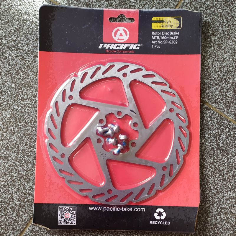 Piringan rotor cakram sepeda MTB minion Pacific 160mm