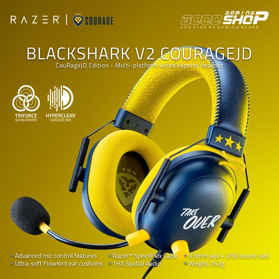 Razer Blackshark V2 Courage JD Edition - Headset Gaming